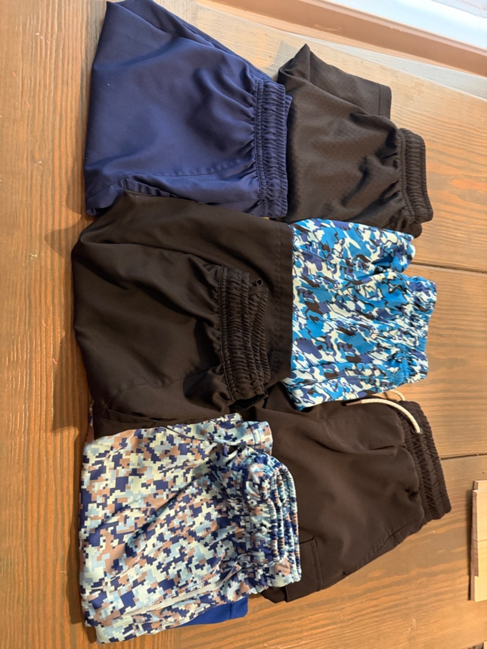 bcg Kids Athletic Shorts Variety Pack in Blue, Black & Camo